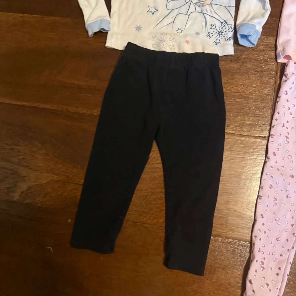 Kids Pajamas Set - Pink, White, Black